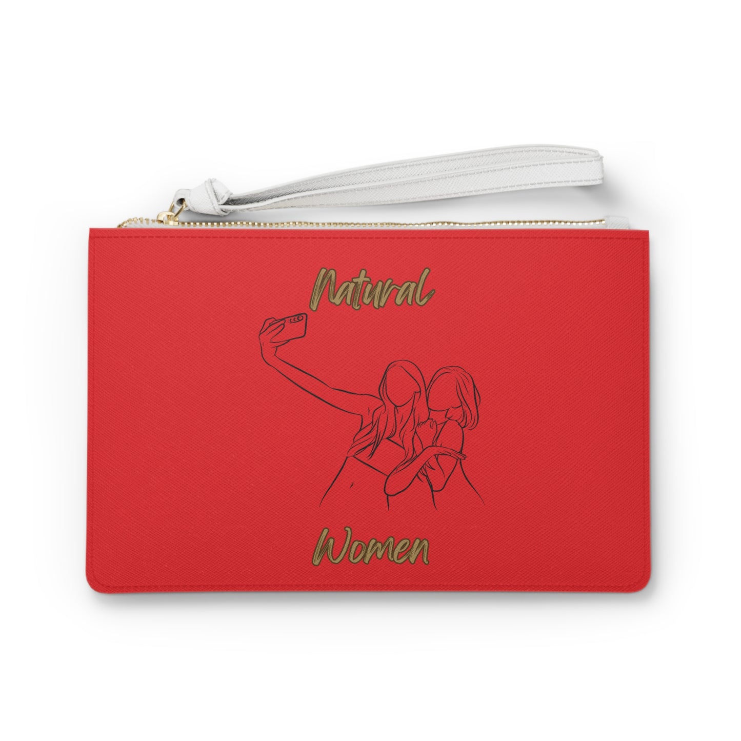 Natural Women Friends Selfie (BL) Clutch Bag RED