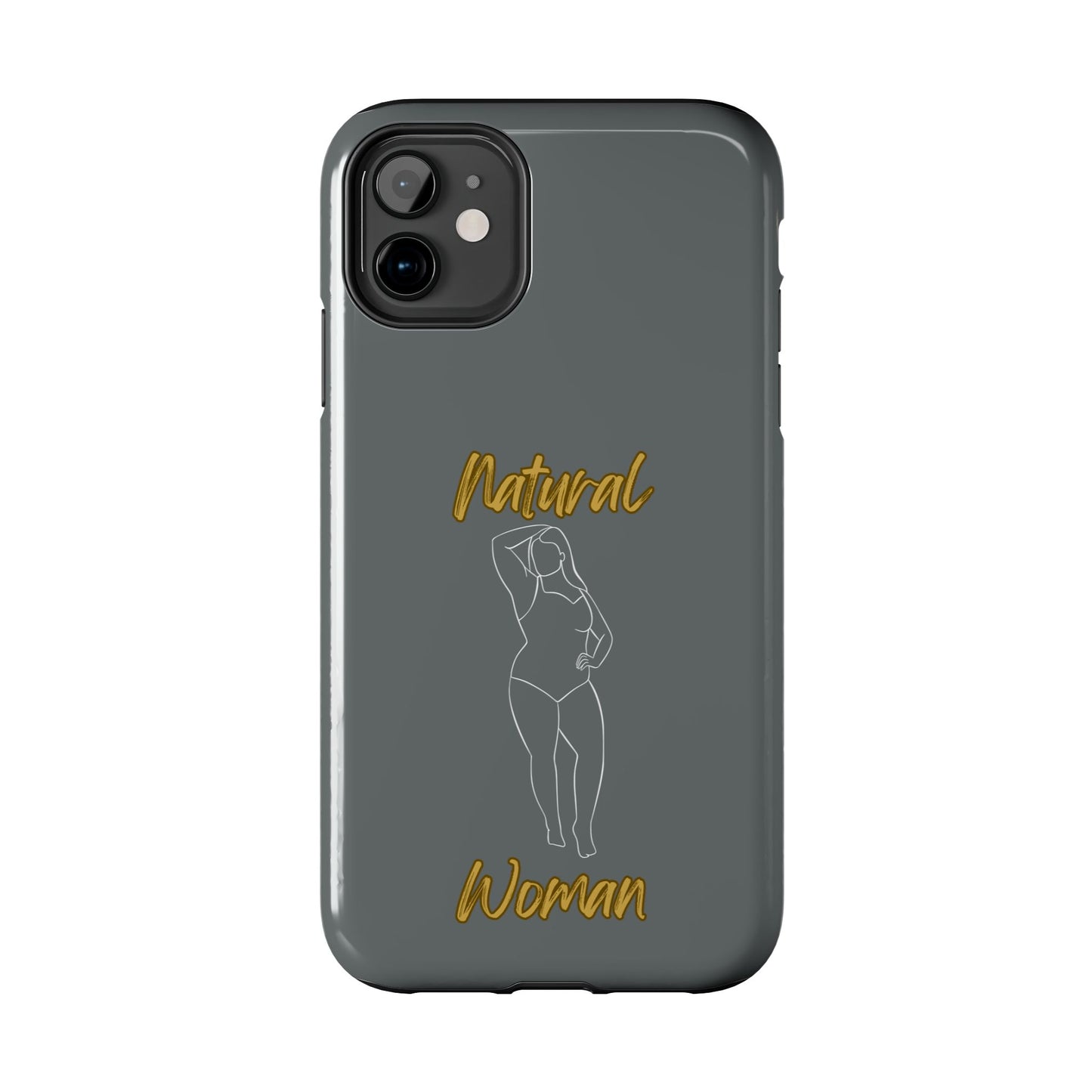 Natural Woman Looking Good (WL)Tough Phone Cases DARK GREY