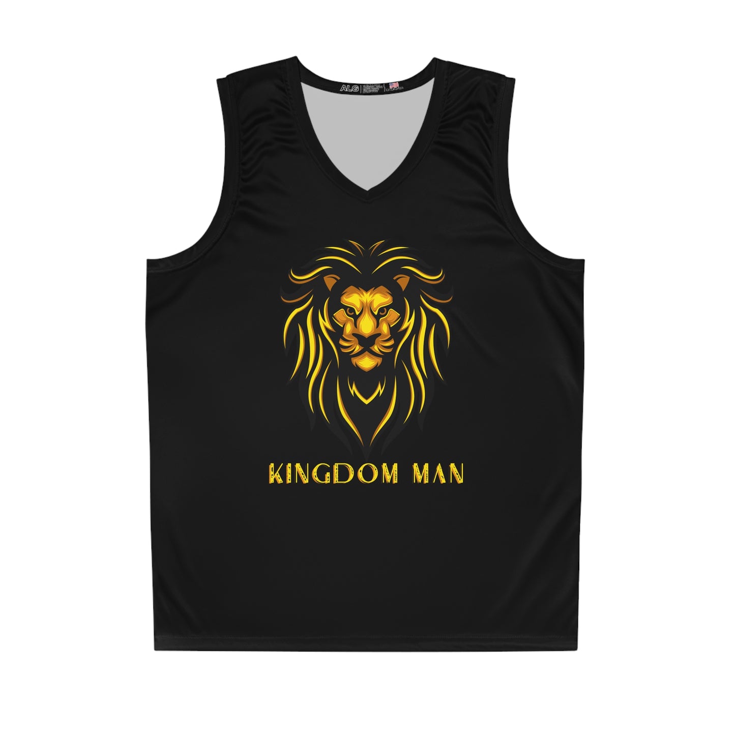 Kingdom Man (Gold) Basketball Jersey BLACK