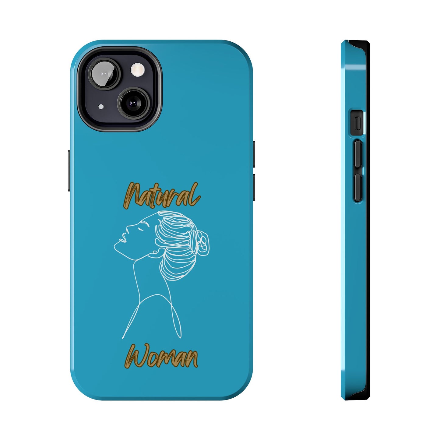 Natural Woman Wet Bun (WL) Tough Phone Cases TURQUOISE
