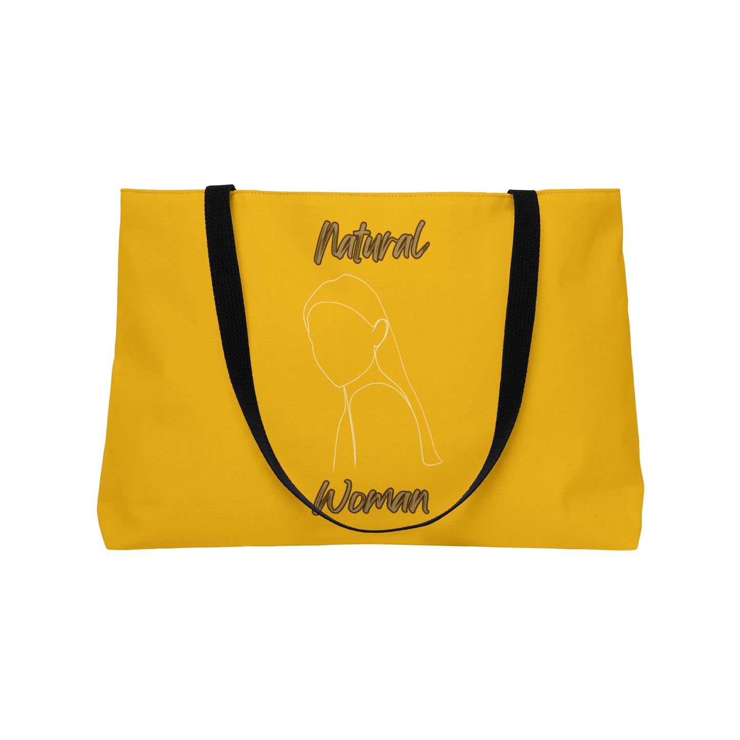 Natural Woman Tilted Look (WL) Weekender Tote Bag YELLOW