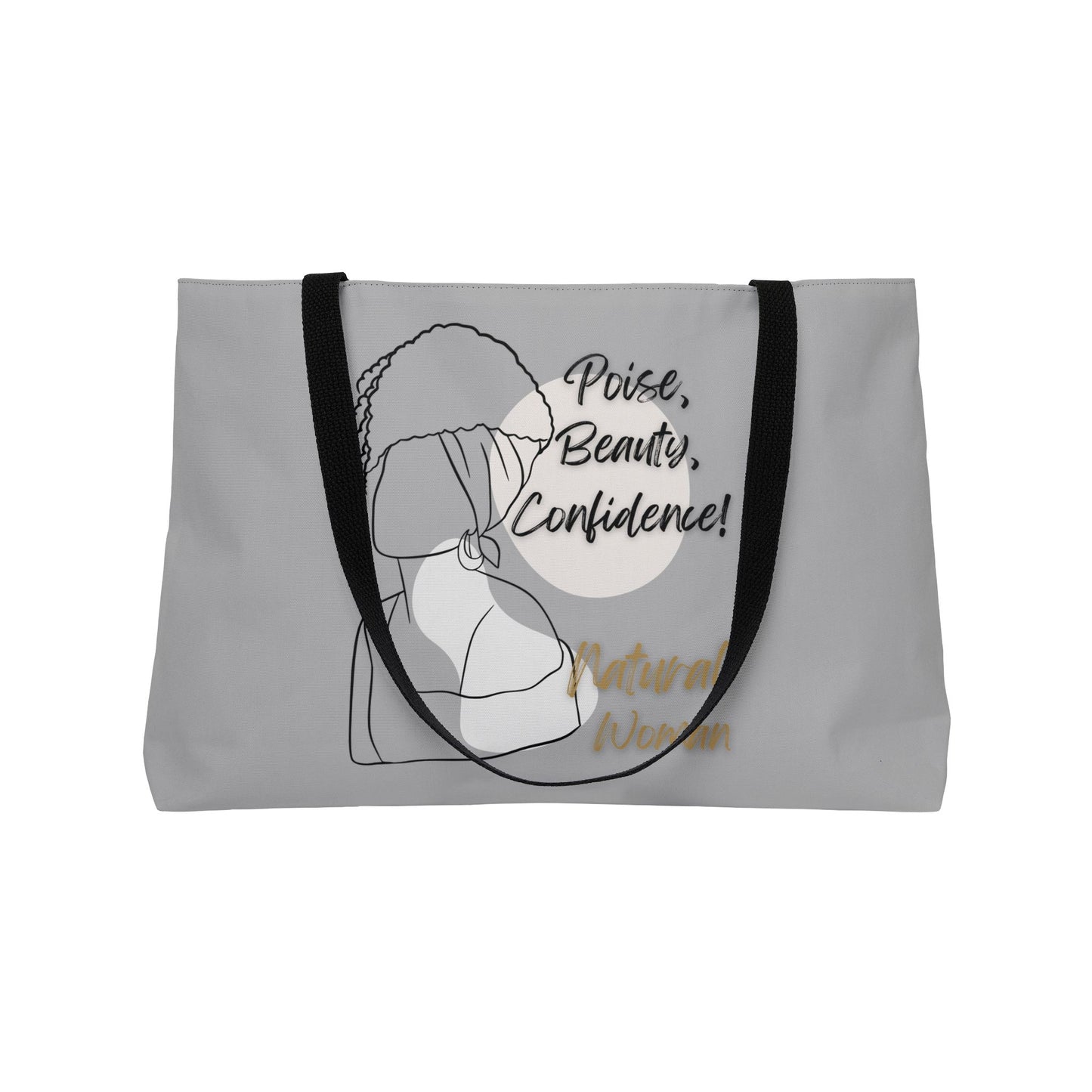 Natural Woman Puff (BL) Weekender Tote Bag LIGHT GREY