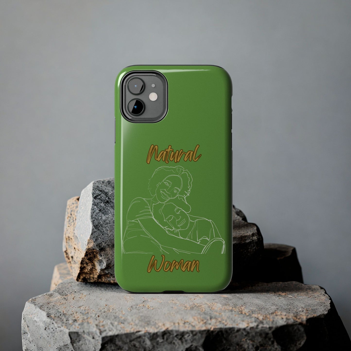 Natural Woman Loving Embrace (WL)Tough Phone Cases GREEN