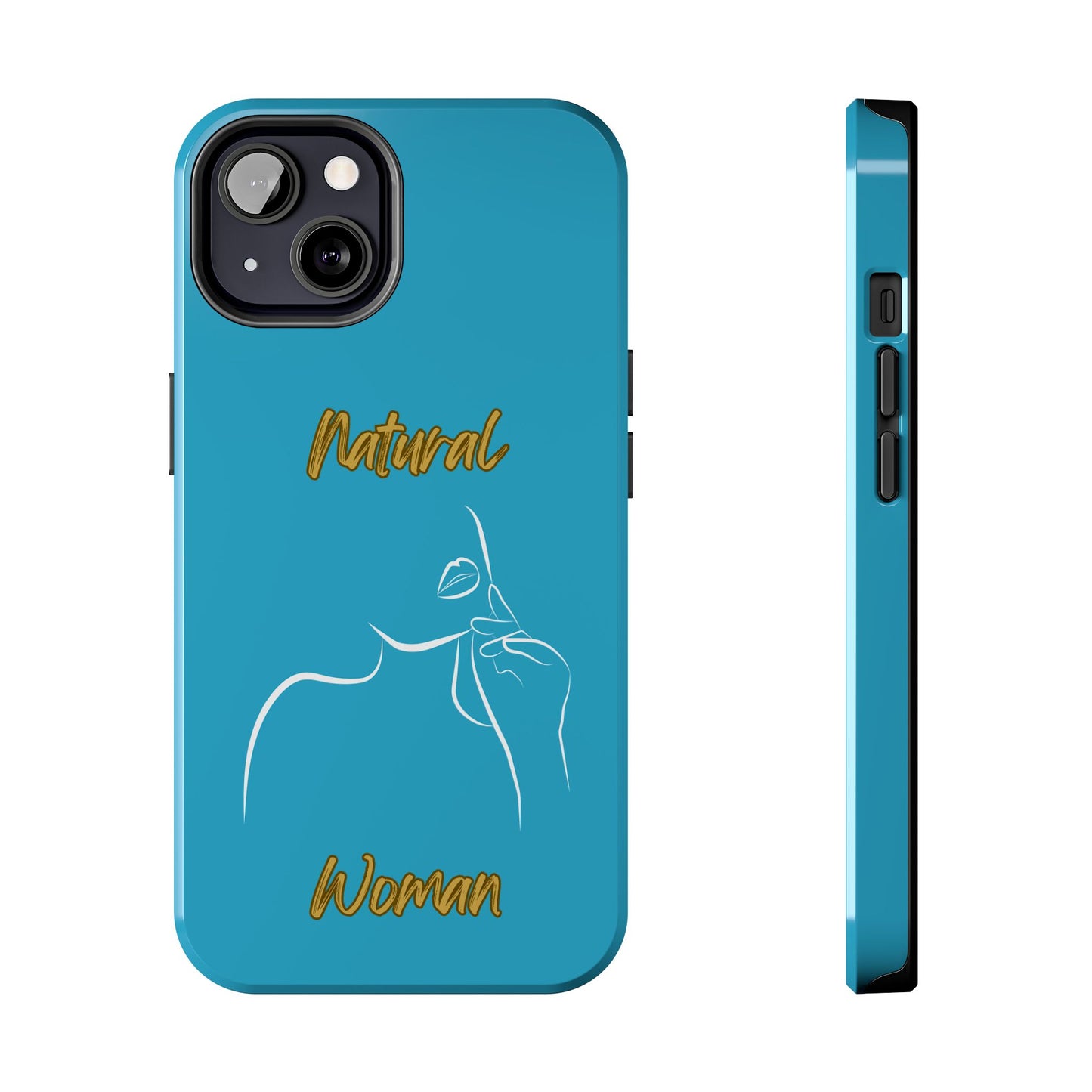 Natural Woman Chin Up (WL)Tough Phone Cases TURQUOISE