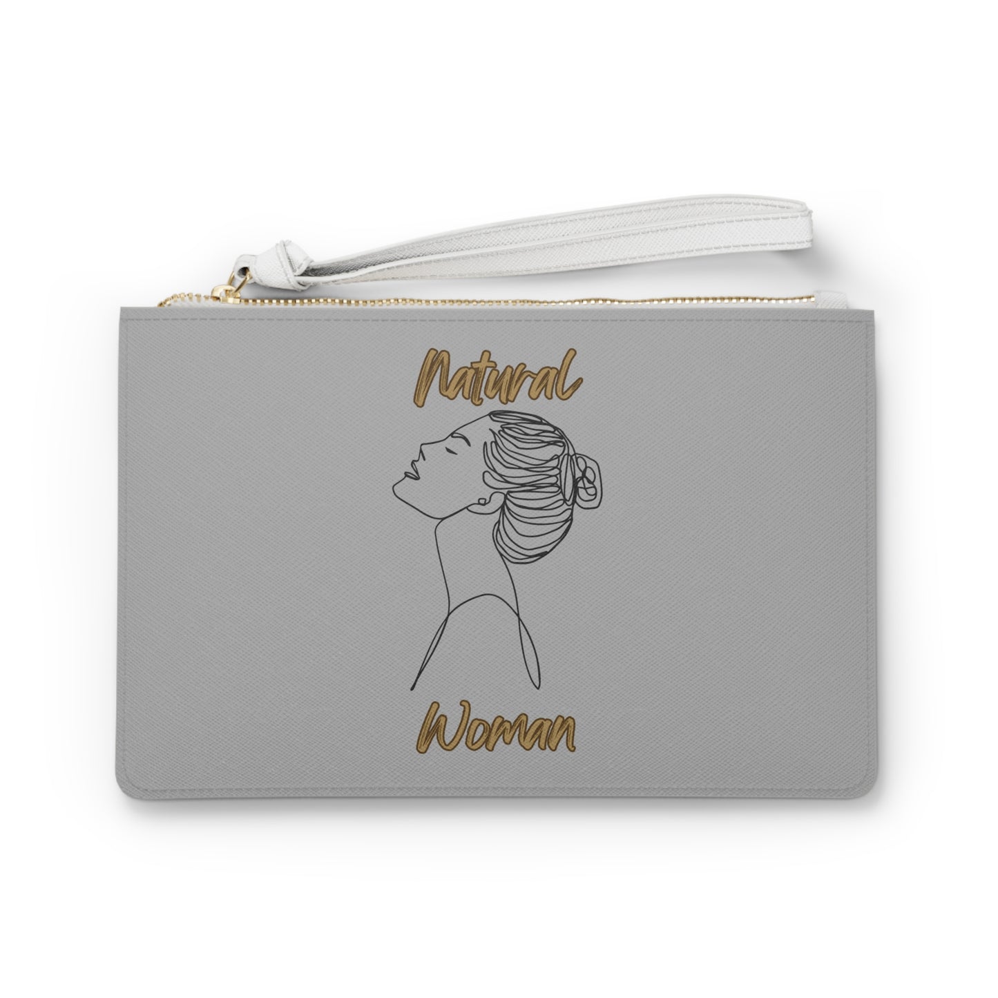 Natural Woman Wet Bun (BL) Clutch Bag LIGHT GREY