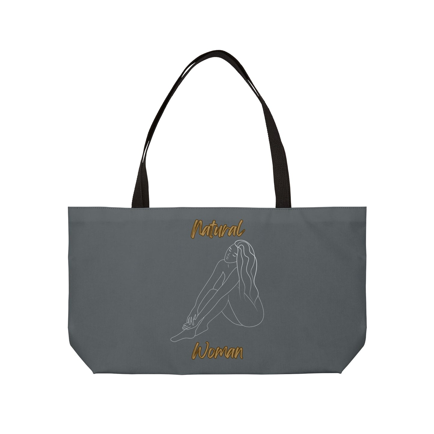 Natural Woman Beauty (WL) Weekender Tote Bag DARK GREY
