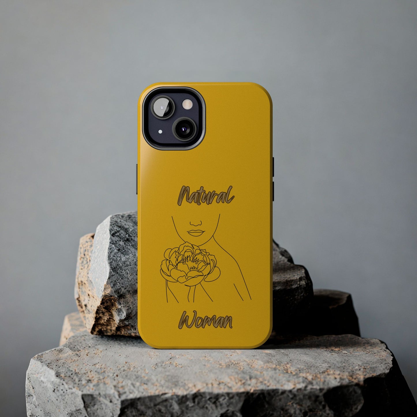Natural Woman Kissed Flower (BL)Tough Phone Cases YELLOW
