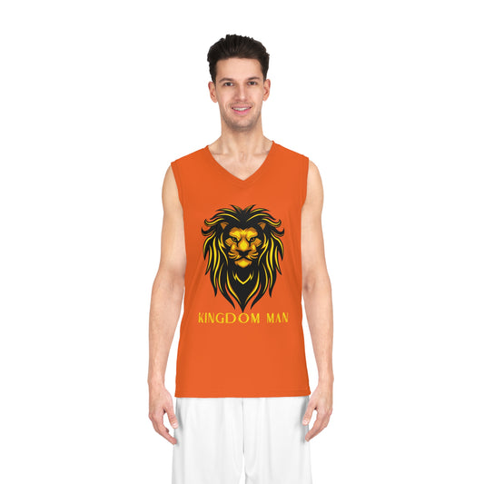 Kingdom Man (Gold) Basketball Jersey ORANGE