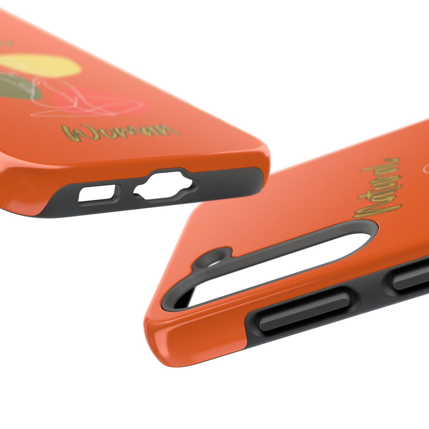 Natural Woman Colorful Pose (WL)Tough Phone Cases ORANGE