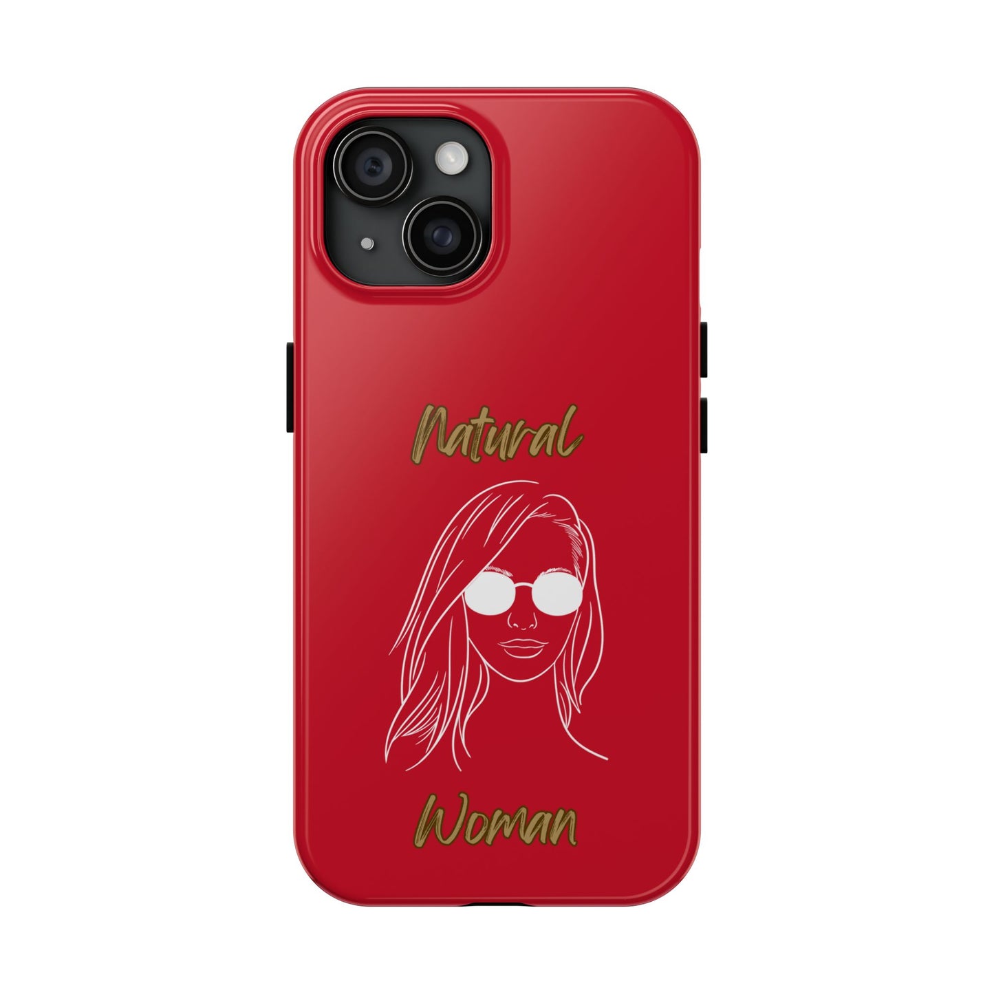 Natural Woman Shades (WL)Tough Phone Cases DARK RED