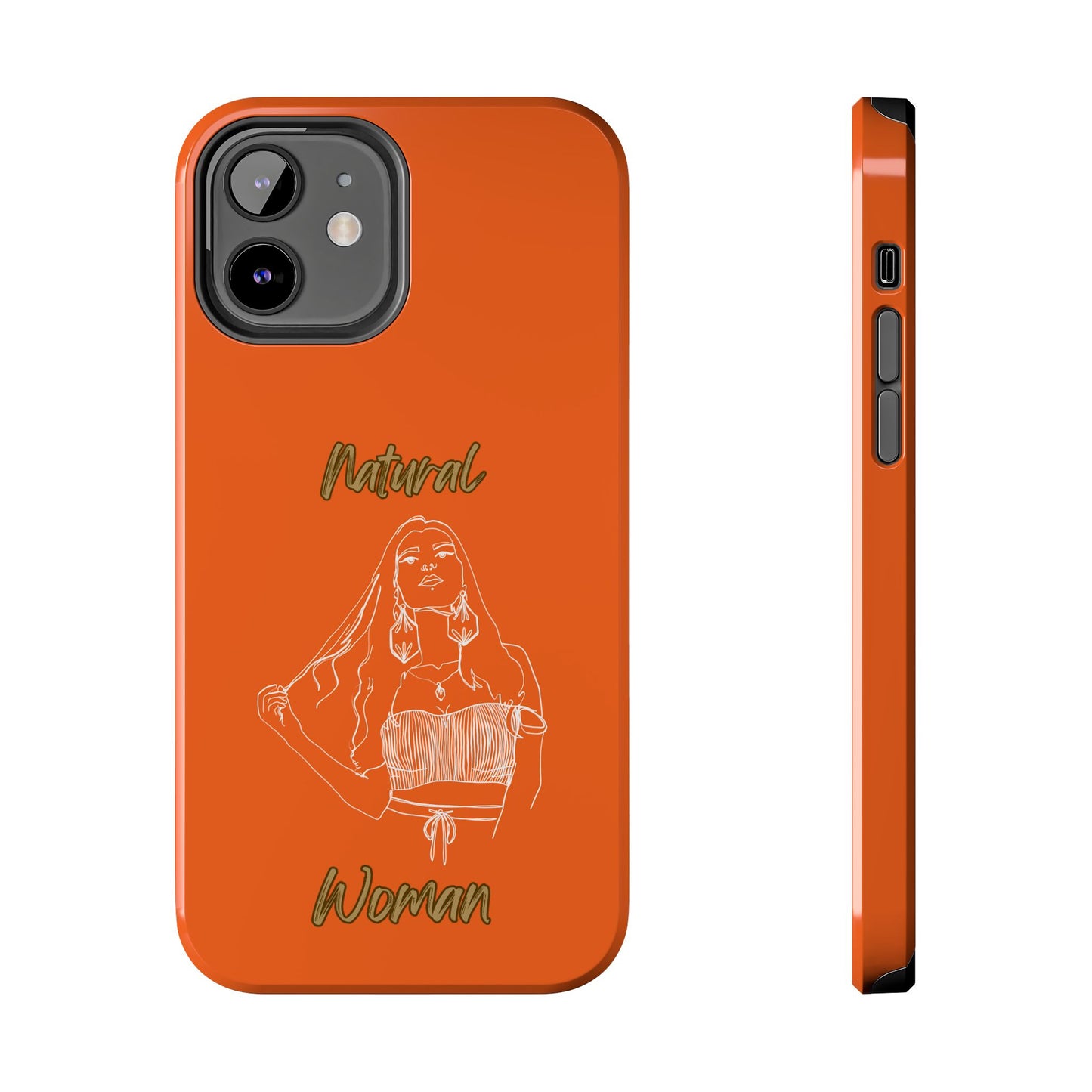 Natural Woman Thinking (WL)Tough Phone Cases ORANGE