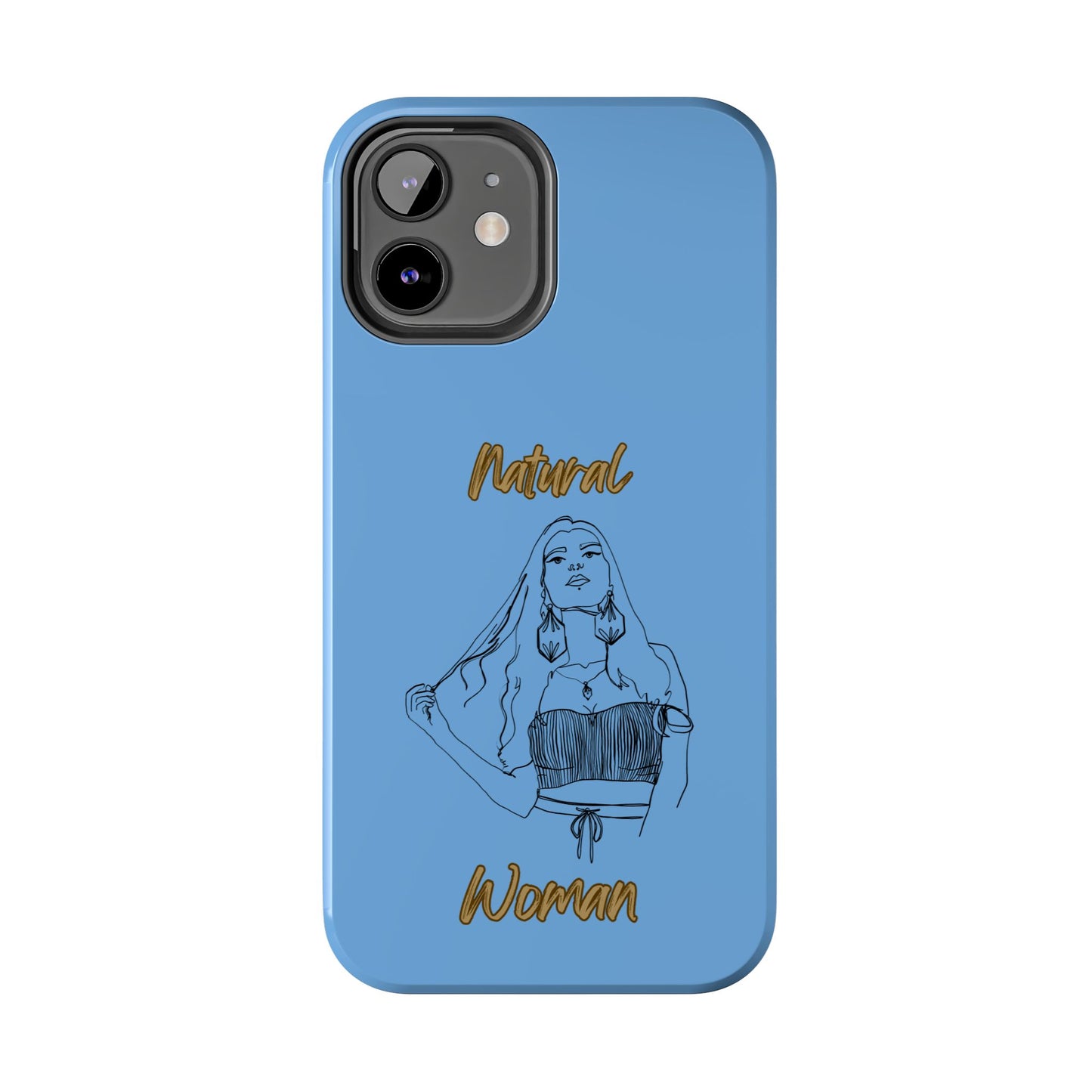 Natural Woman Thinking (BL)Tough Phone Cases LIGHT BLUE