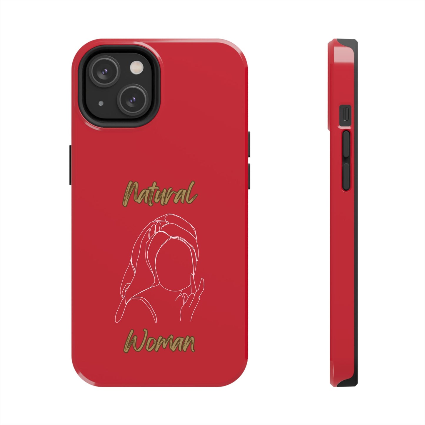 Natural Woman Towel Wrapped (WL)Tough Phone Cases DARK RED