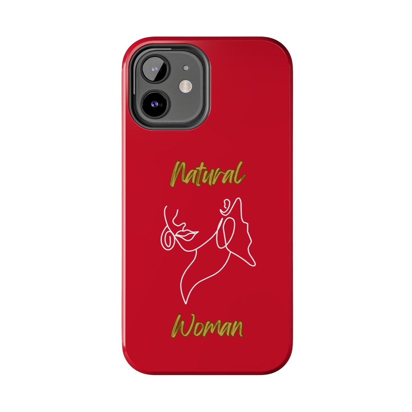 Natural Woman Lips (WL)Tough Phone Cases DARK RED