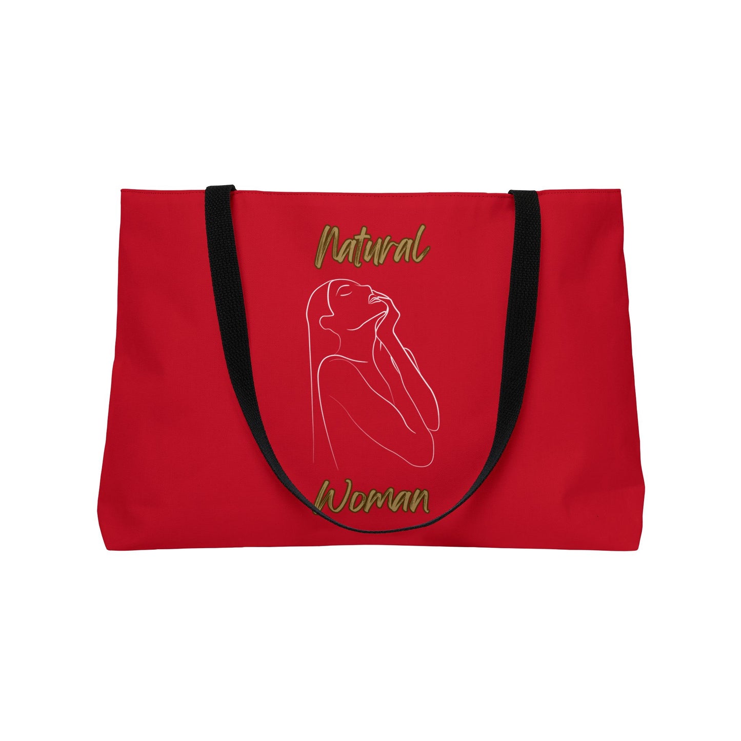 Natural Woman Thank You (WL) Weekender Tote Bag DARK RED