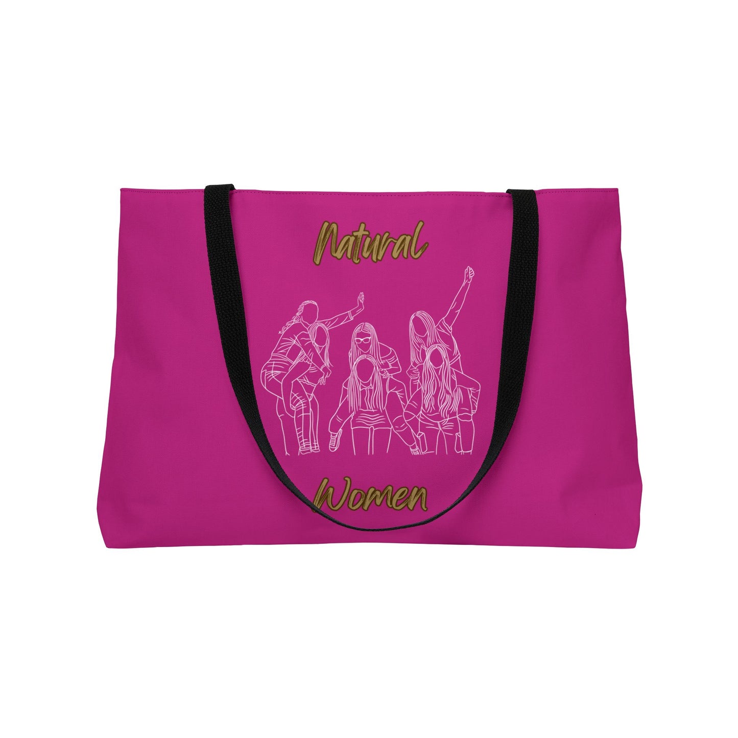 Natural Women Piggy Back (WL) Weekender Tote Bag PINK
