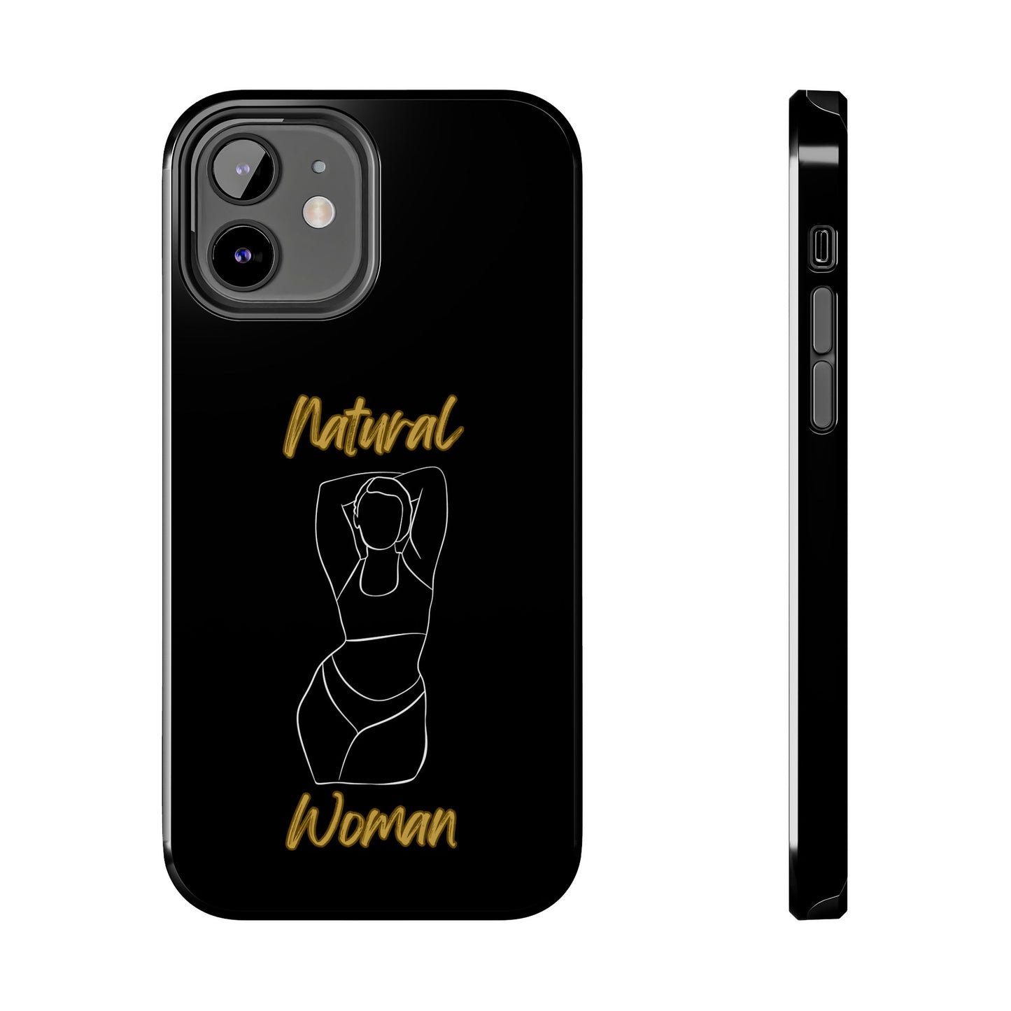 Natural Woman I Love Me (WL)Tough Phone Cases BLACK