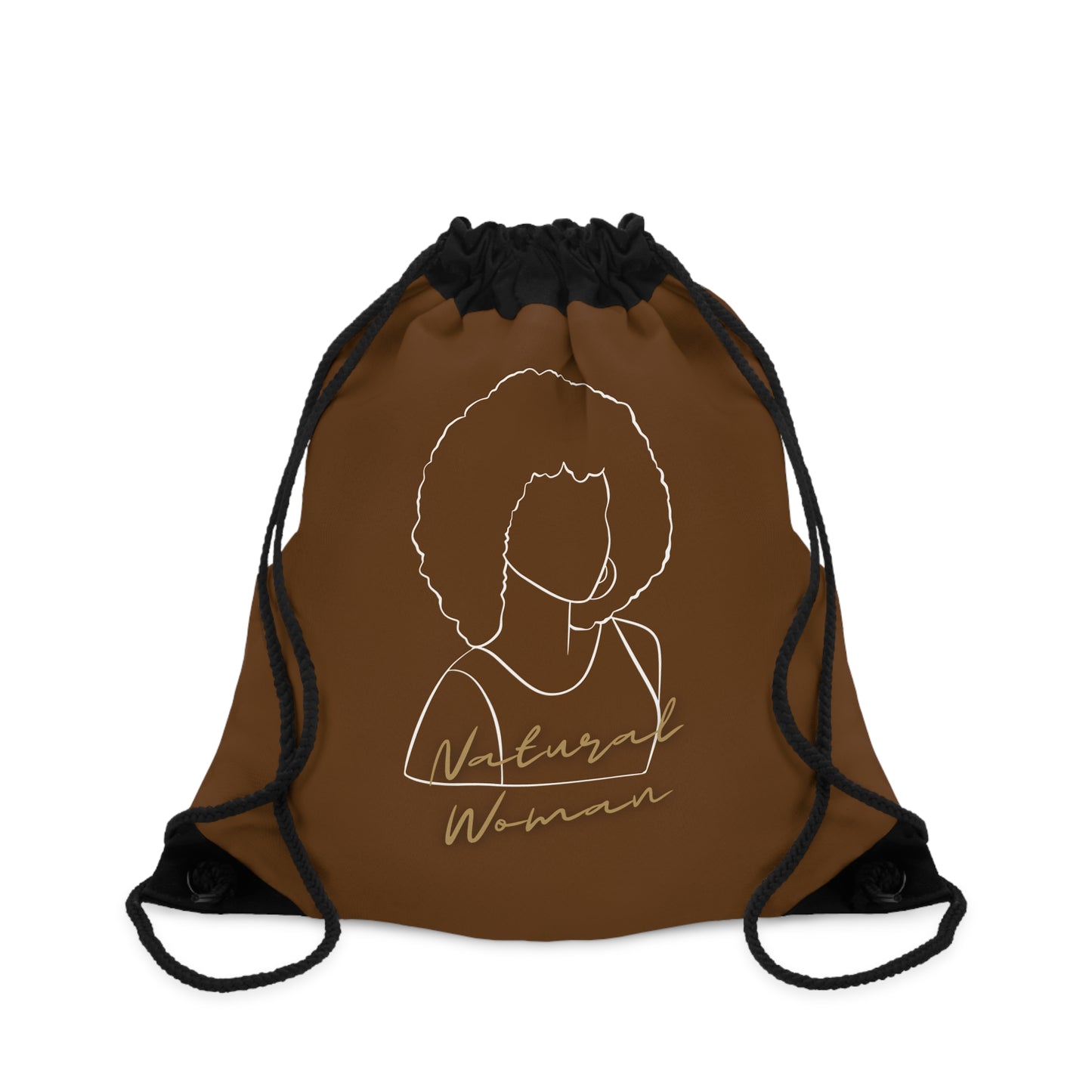Natural Woman Afro (WL) Drawstring Bag BROWN