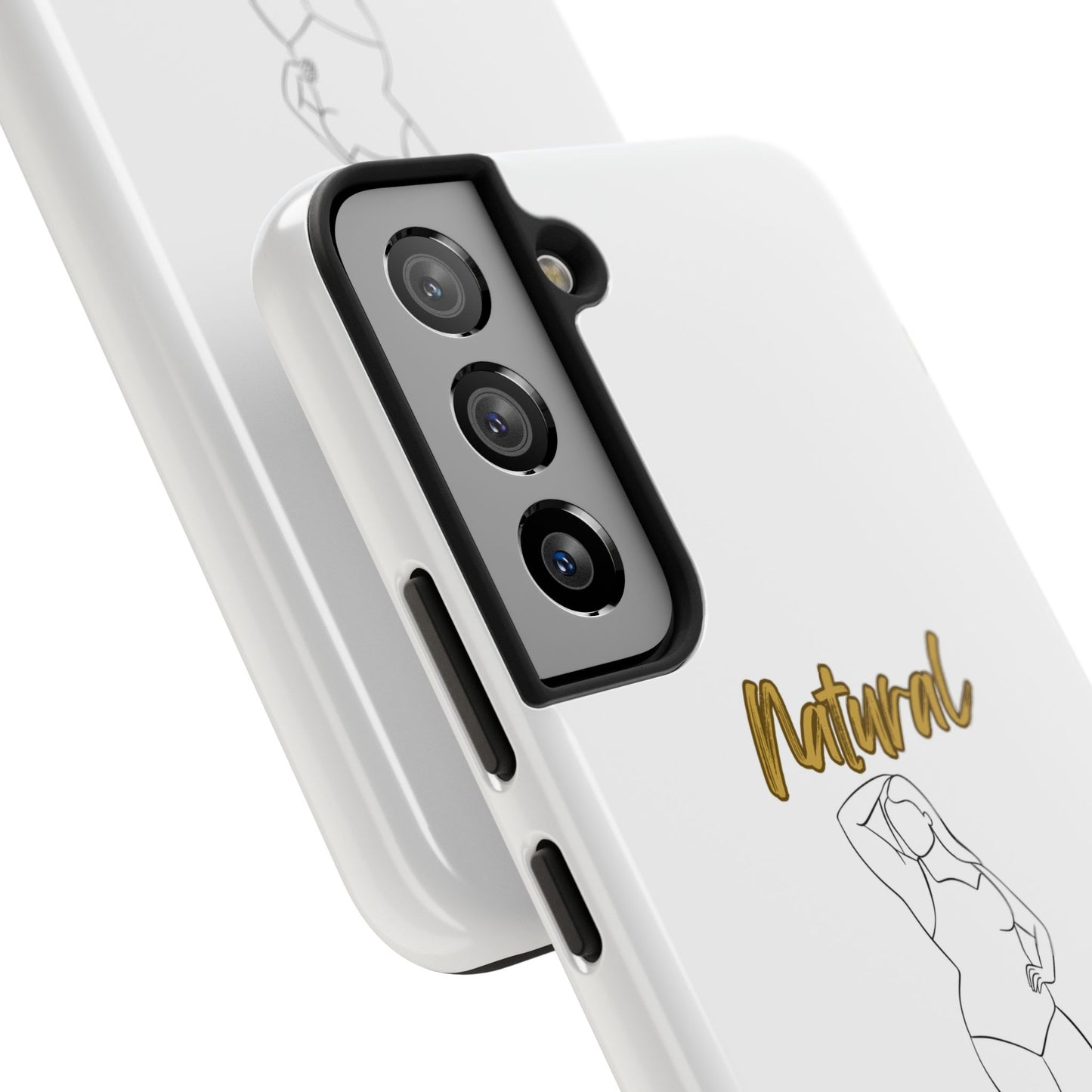 Natural Woman Looking Good (BL)Tough Phone Cases WHITE