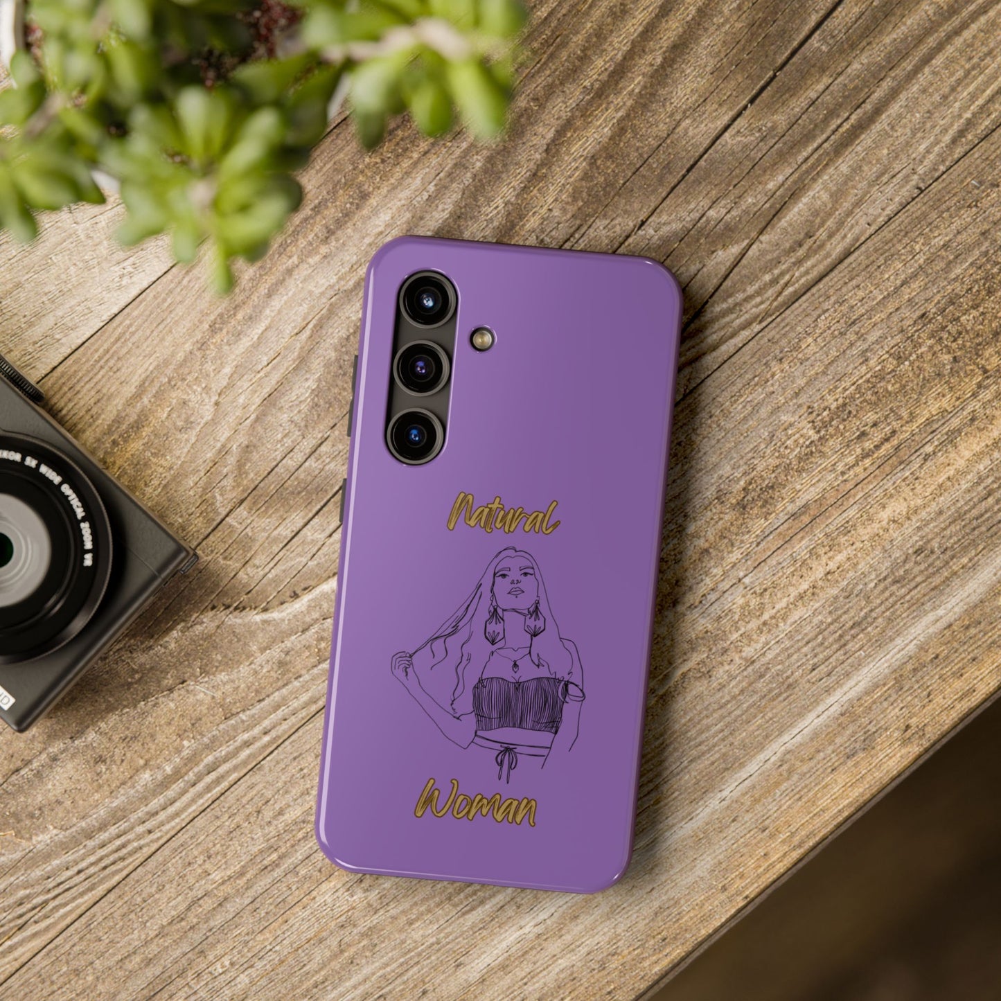 Natural Woman Thinking (BL)Tough Phone Cases LIGHT PURPLE
