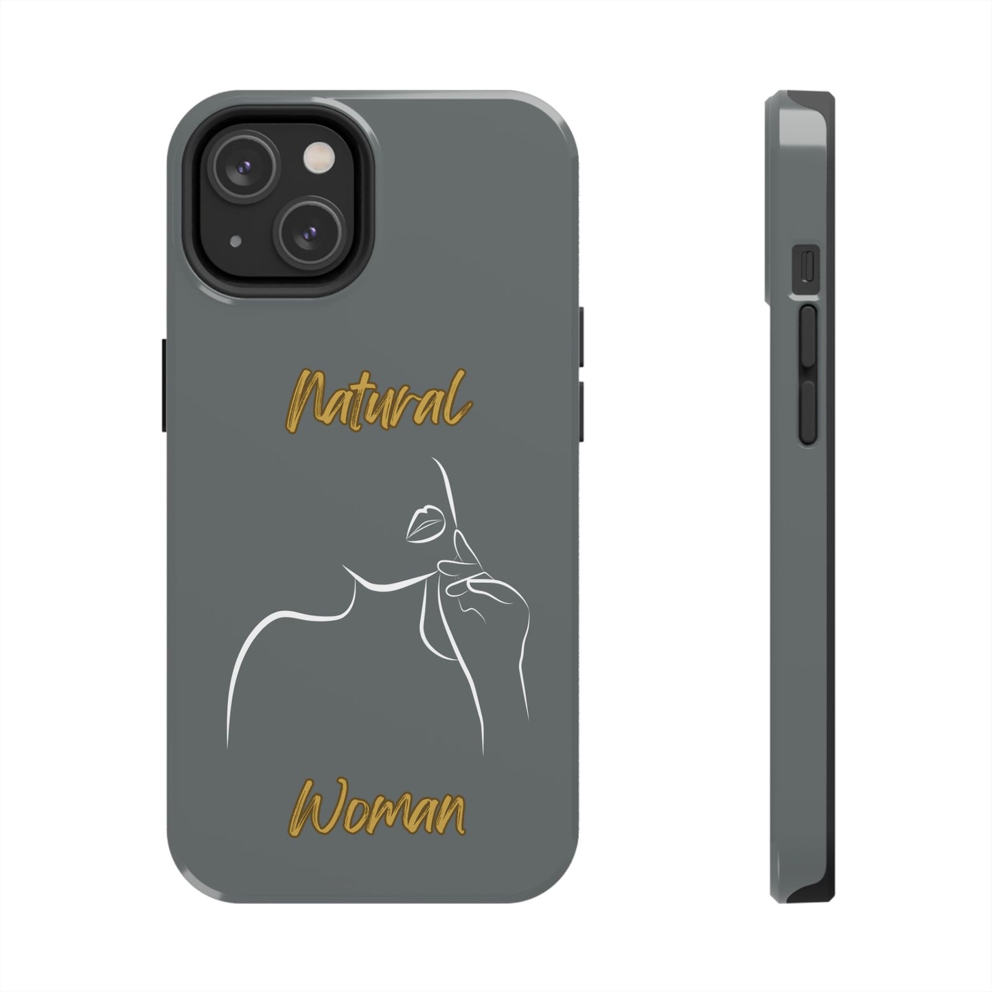 Natural Woman Chin Up (WL)Tough Phone Cases DARK GREY