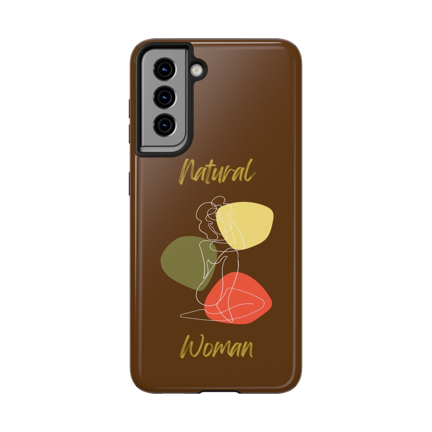 Natural Woman Colorful Pose (WL)Tough Phone Cases BROWN