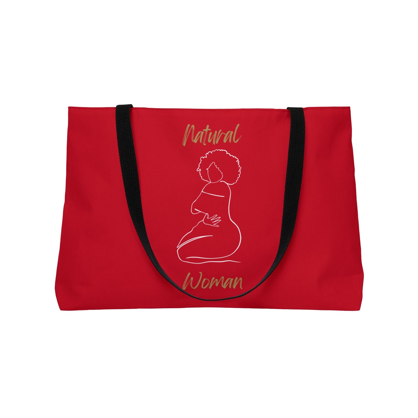 Natural Woman Hug (WL) Weekender Tote Bag DARK RED