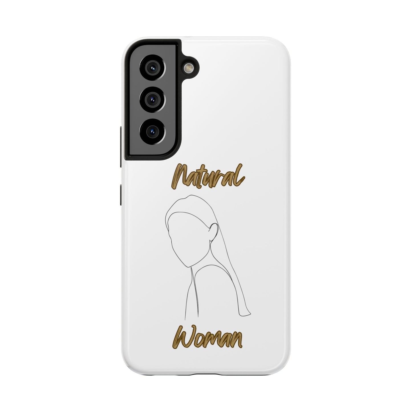 Natural Woman Tilted Look (BL) Tough Phone Cases WHITE