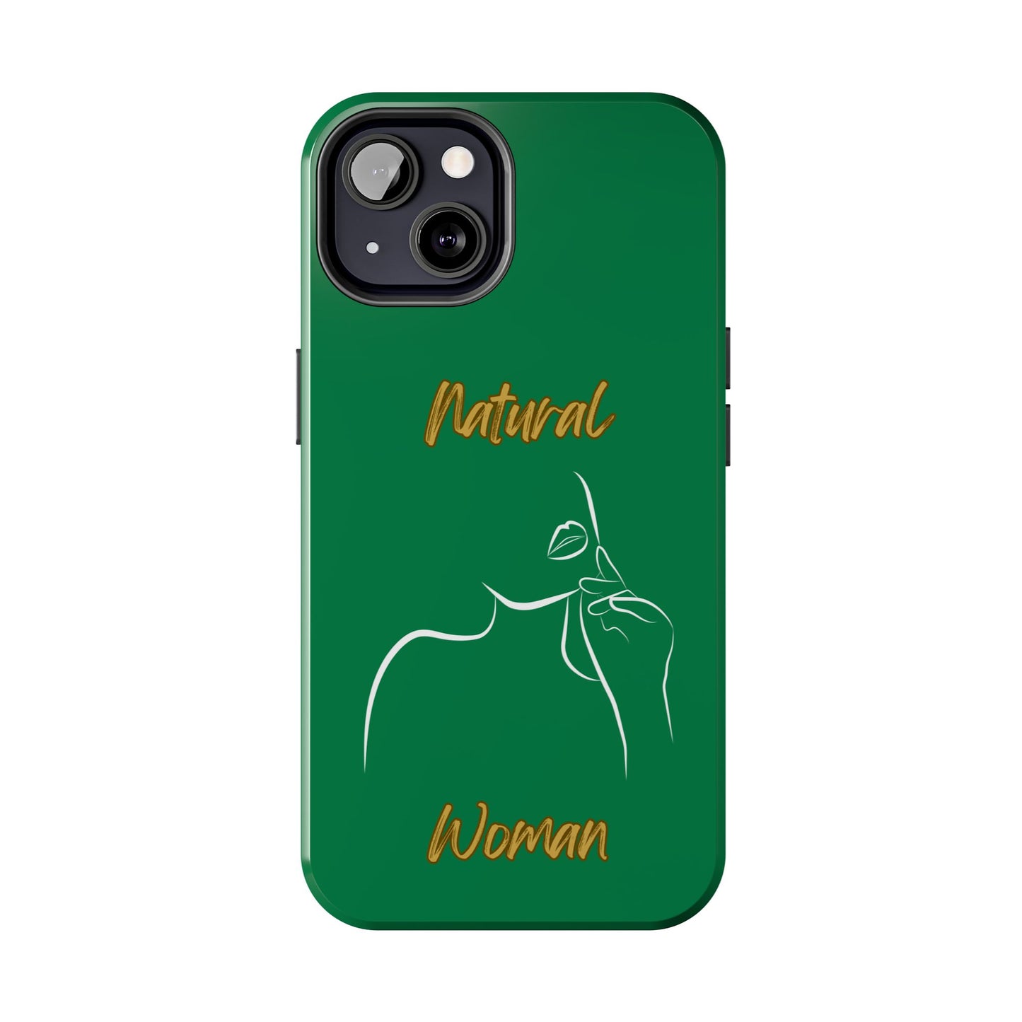 Natural Woman Chin Up (WL)Tough Phone Cases DARK GREEN