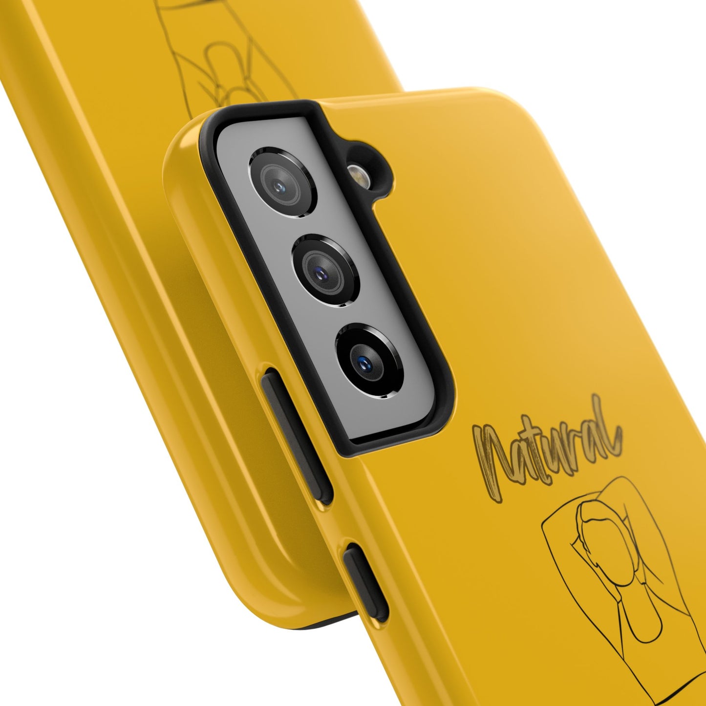 Natural Woman I Love Me (BL)Tough Phone Cases YELLOW
