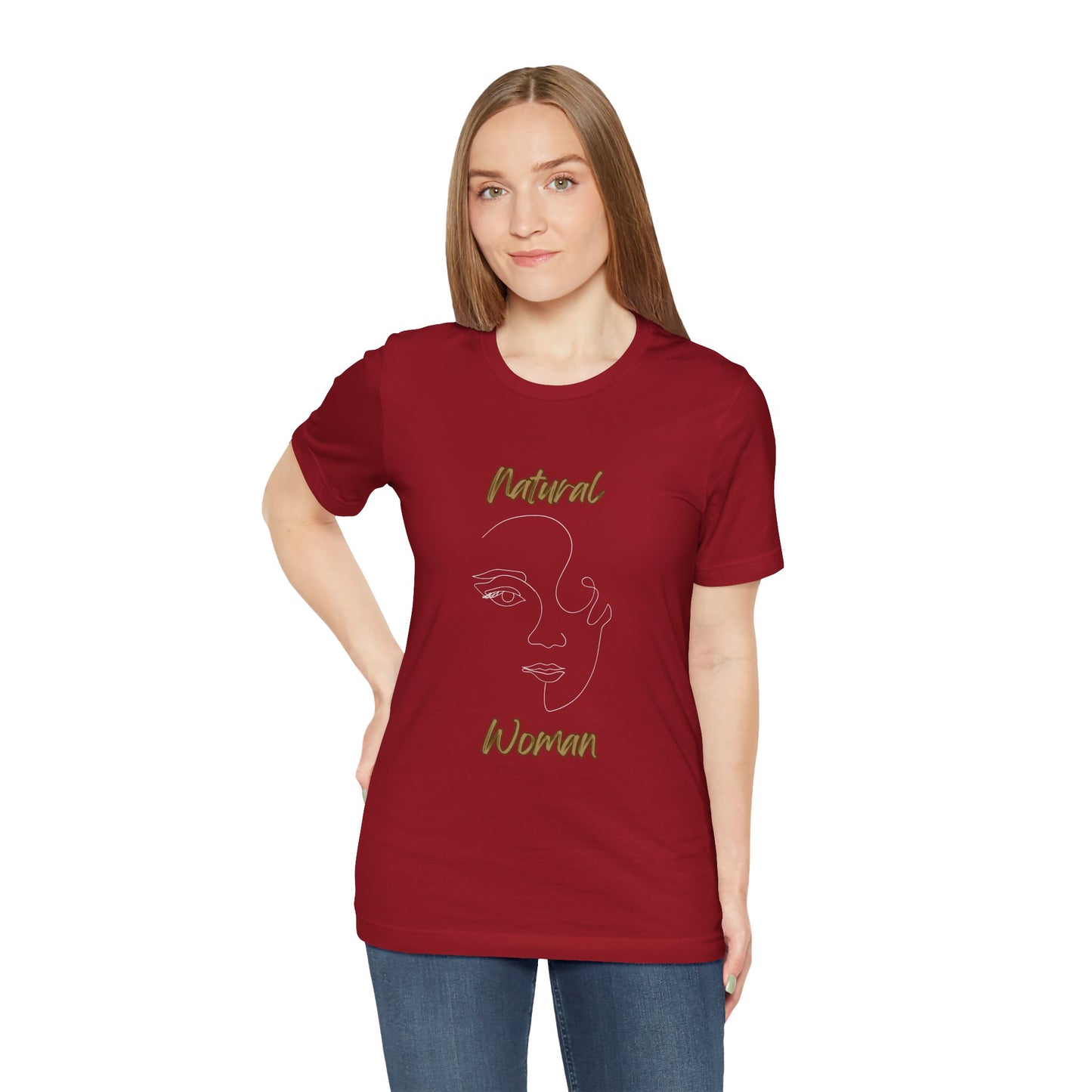 Natural Woman Looking  (WL) Short Sleeve T-Shirt