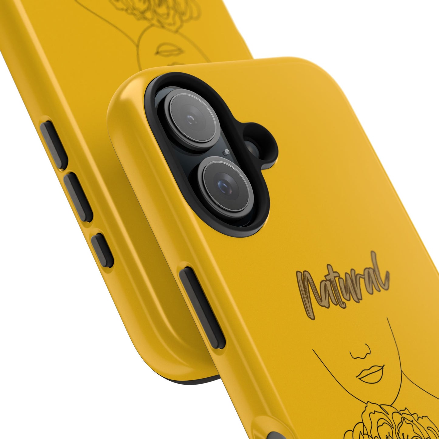 Natural Woman Kissed Flower (BL)Tough Phone Cases YELLOW