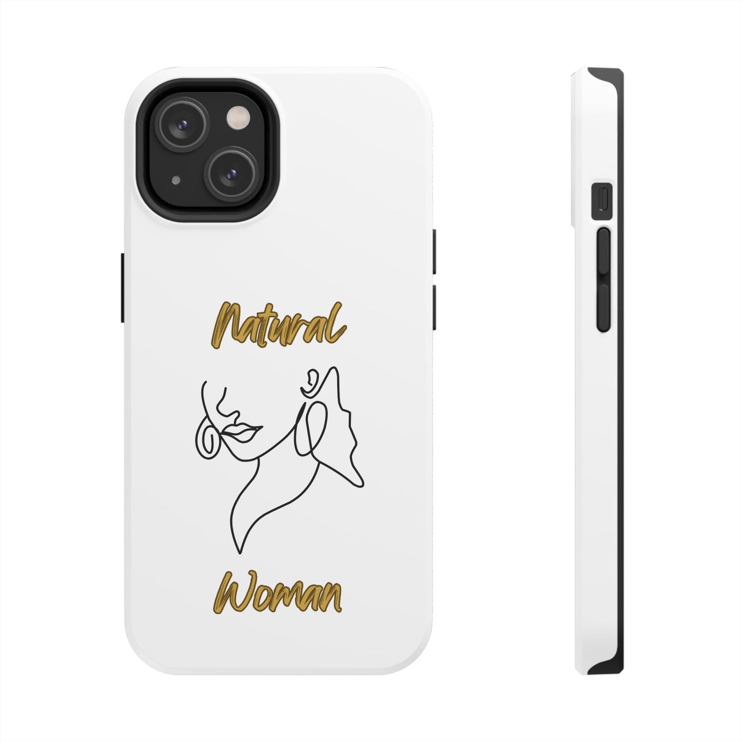 Natural Woman Lips (BL)Tough Phone Cases WHITE