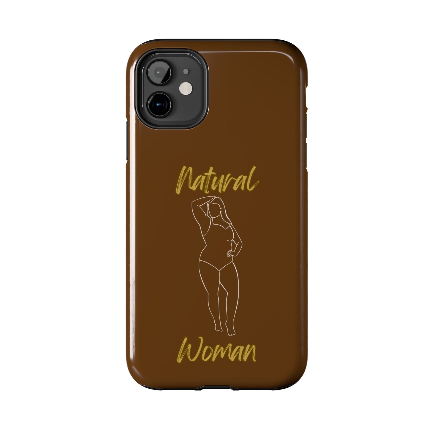Natural Woman Looking Good (WL)Tough Phone Cases BROWN