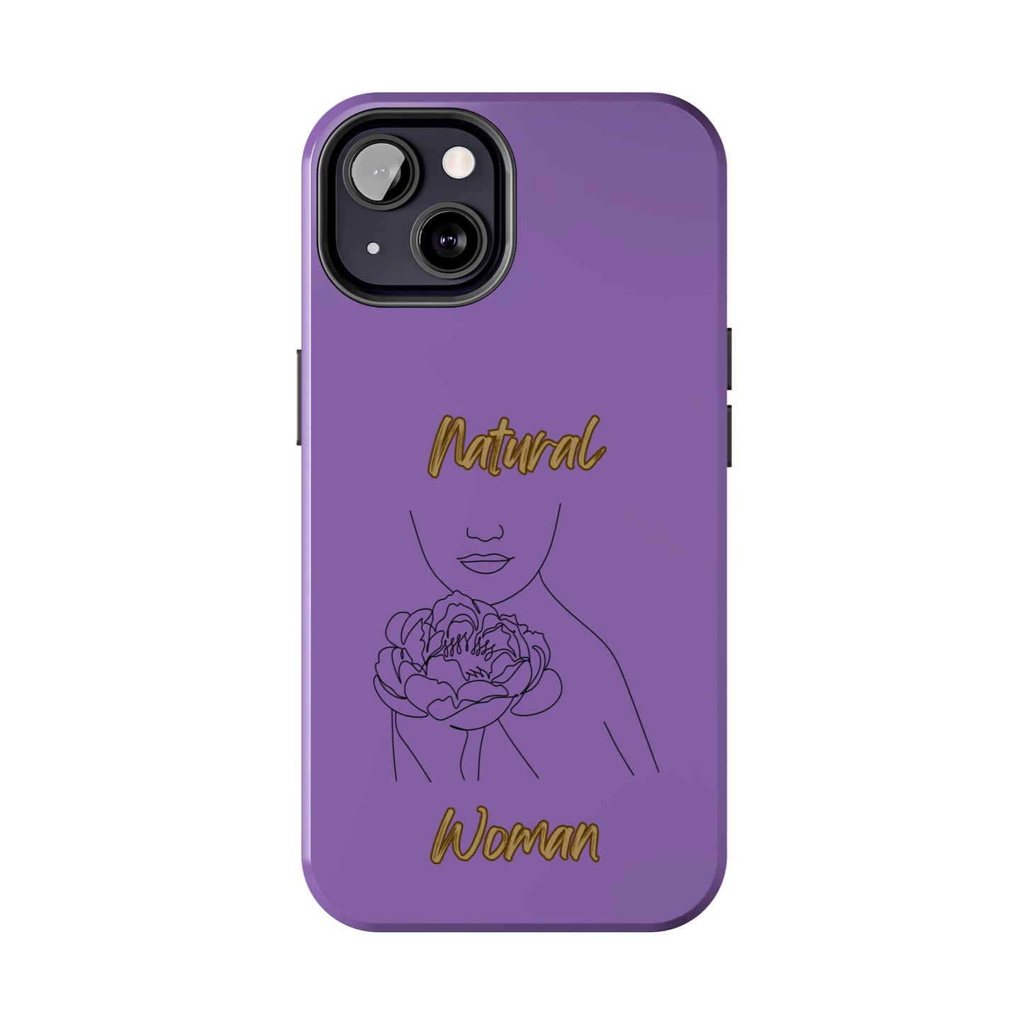 Natural Woman Kissed Flower (BL)Tough Phone Cases LIGHT PURPLE