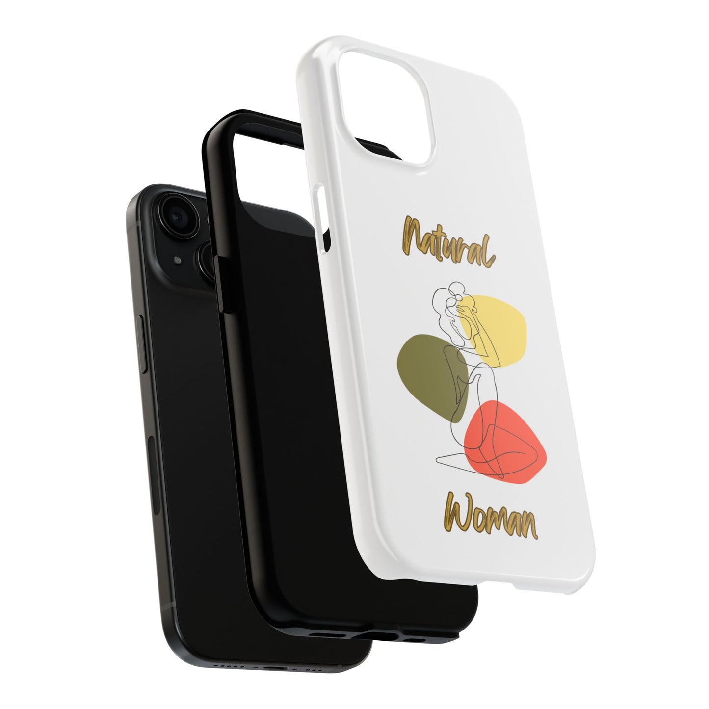 Natural Woman Colorful Pose (BL)Tough Phone Cases WHITE