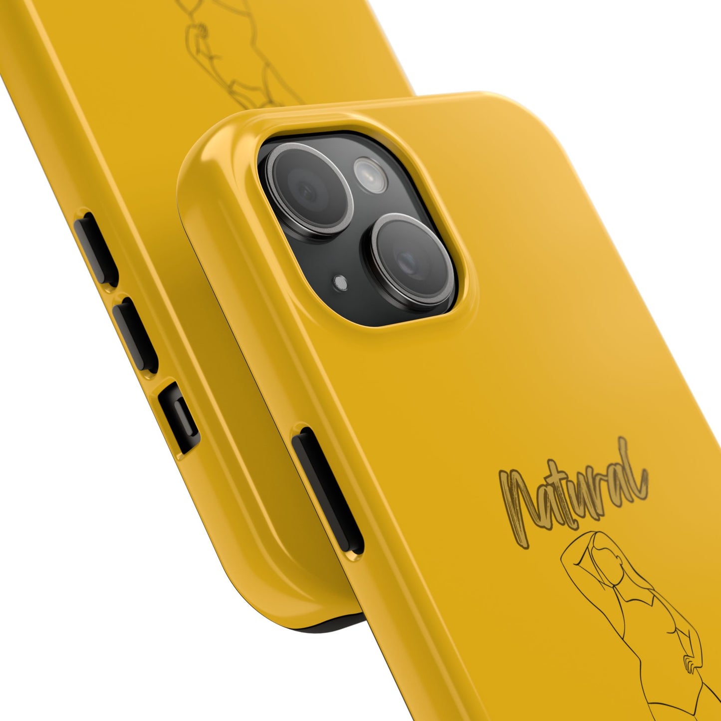 Natural Woman Looking Good (BL)Tough Phone Cases YELLOW