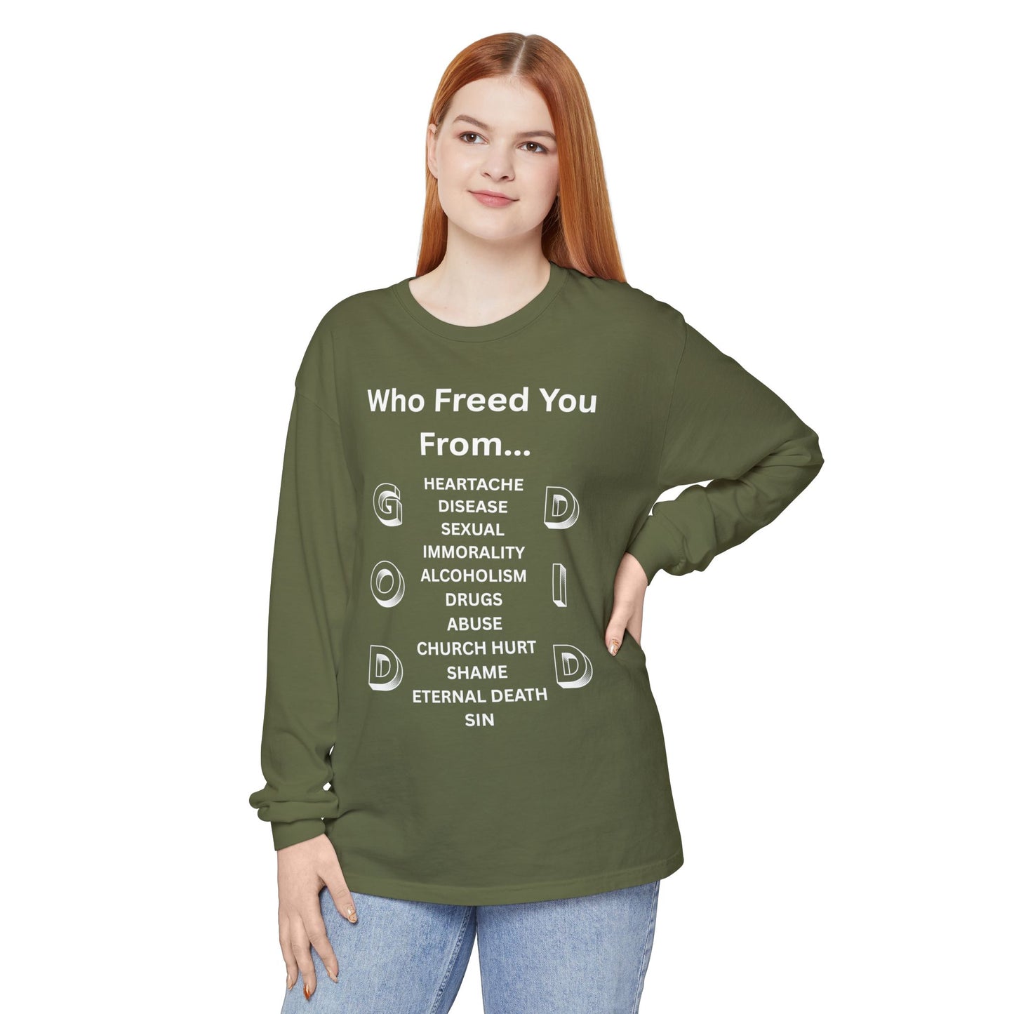 "GOD DID" (WL) Long Sleeve T-Shirt