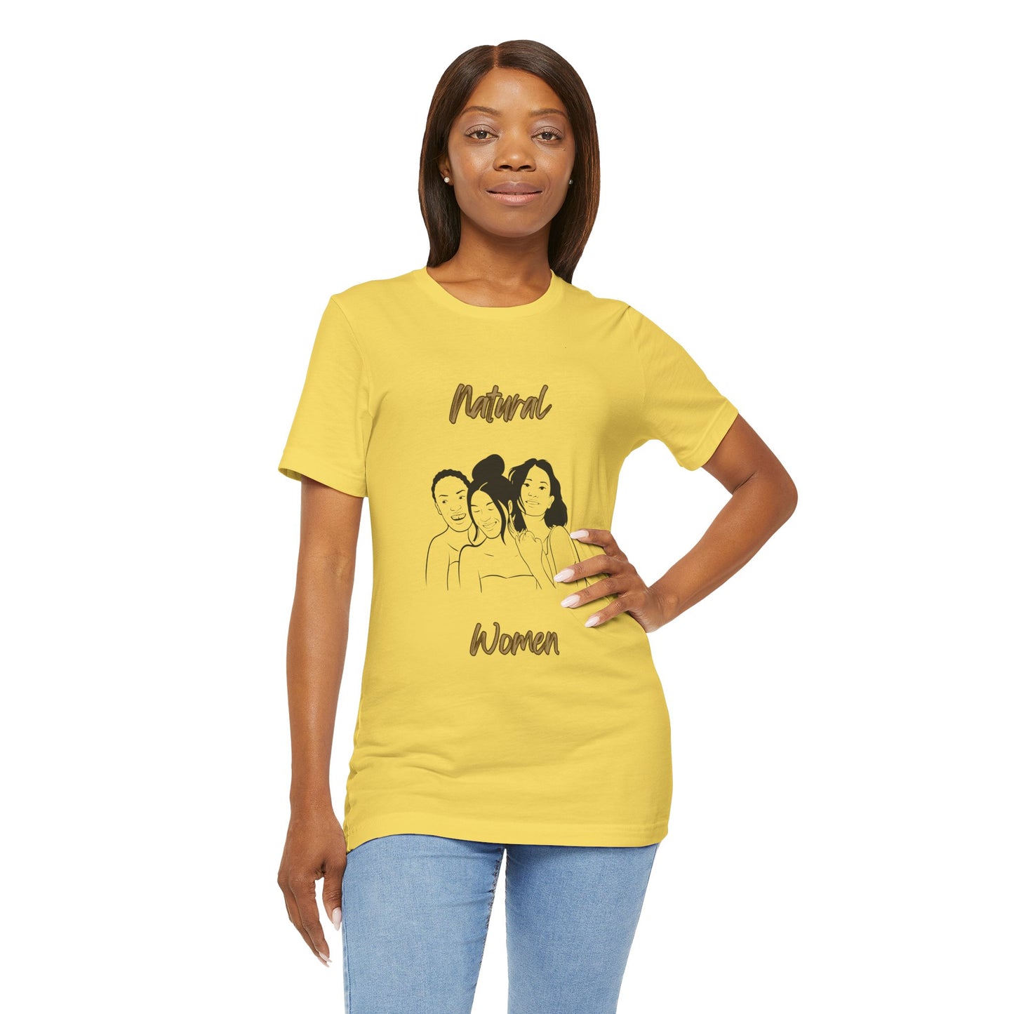 Natural Woman Laughing Friends (BL) Short Sleeve T-Shirt