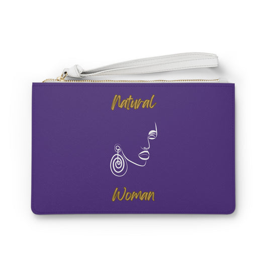 Natural Woman Music In My Soul (WL) Clutch Bag PURPLE