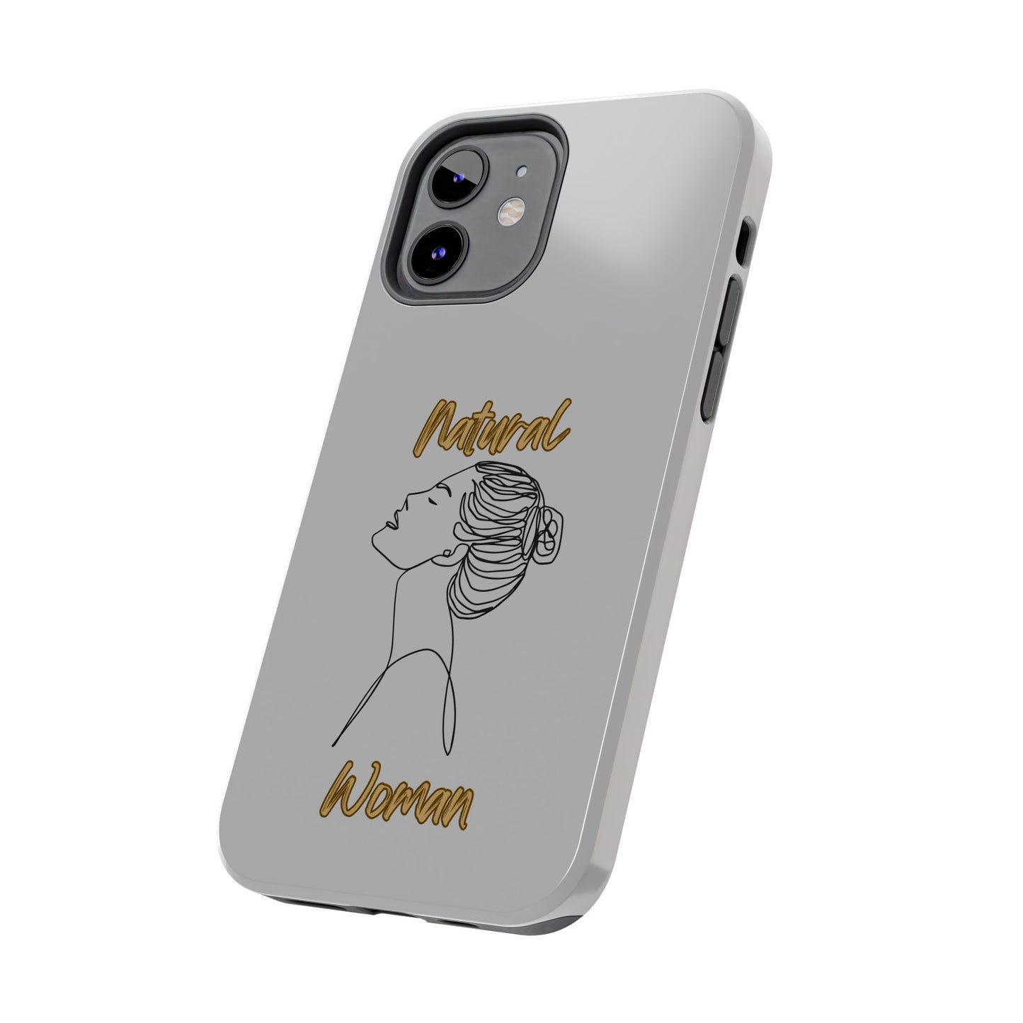 Natural Woman Wet Bun (BL) Tough Phone Cases LIGHT GREY