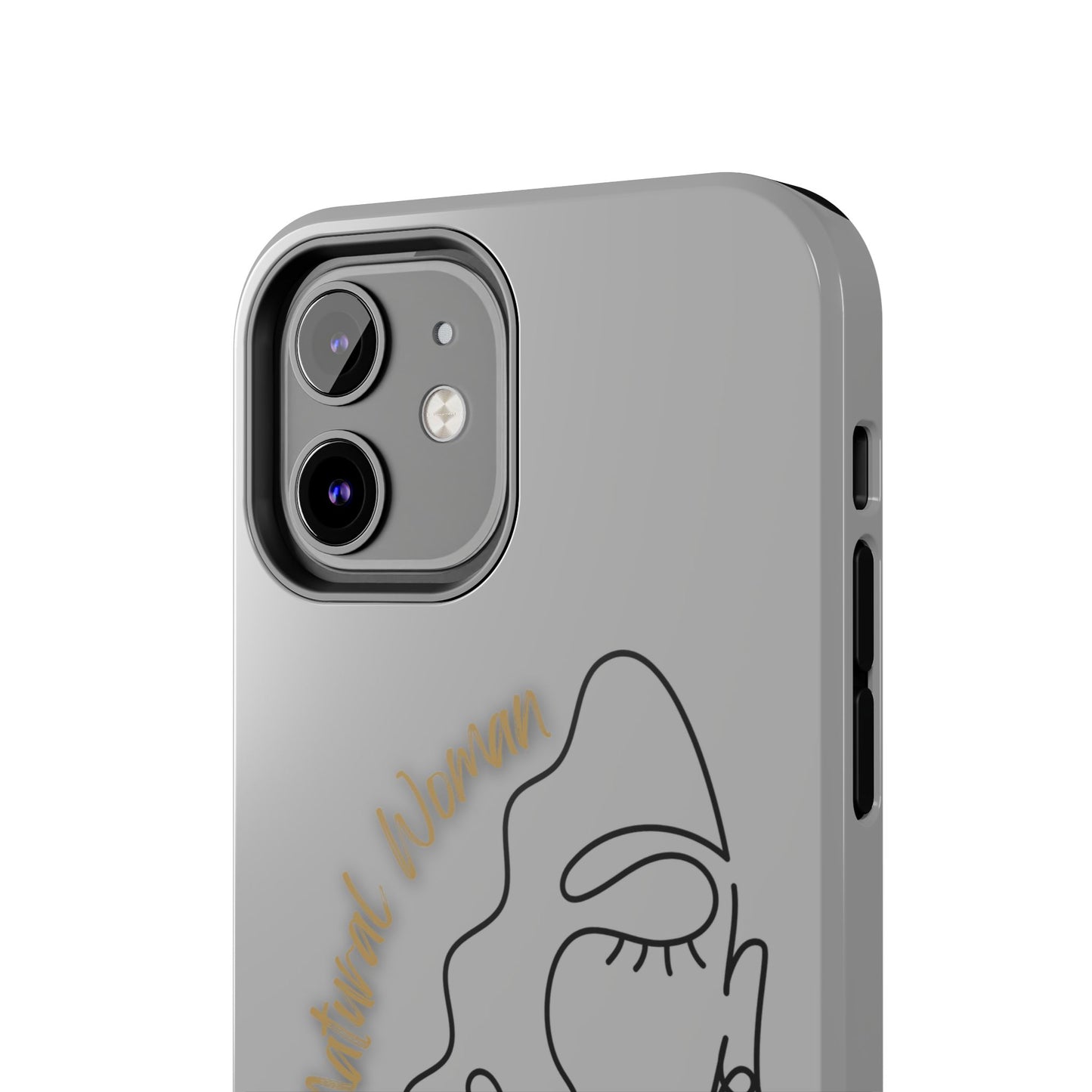Natural Woman Half Face (BL)Tough Phone Case LIGHT GREY