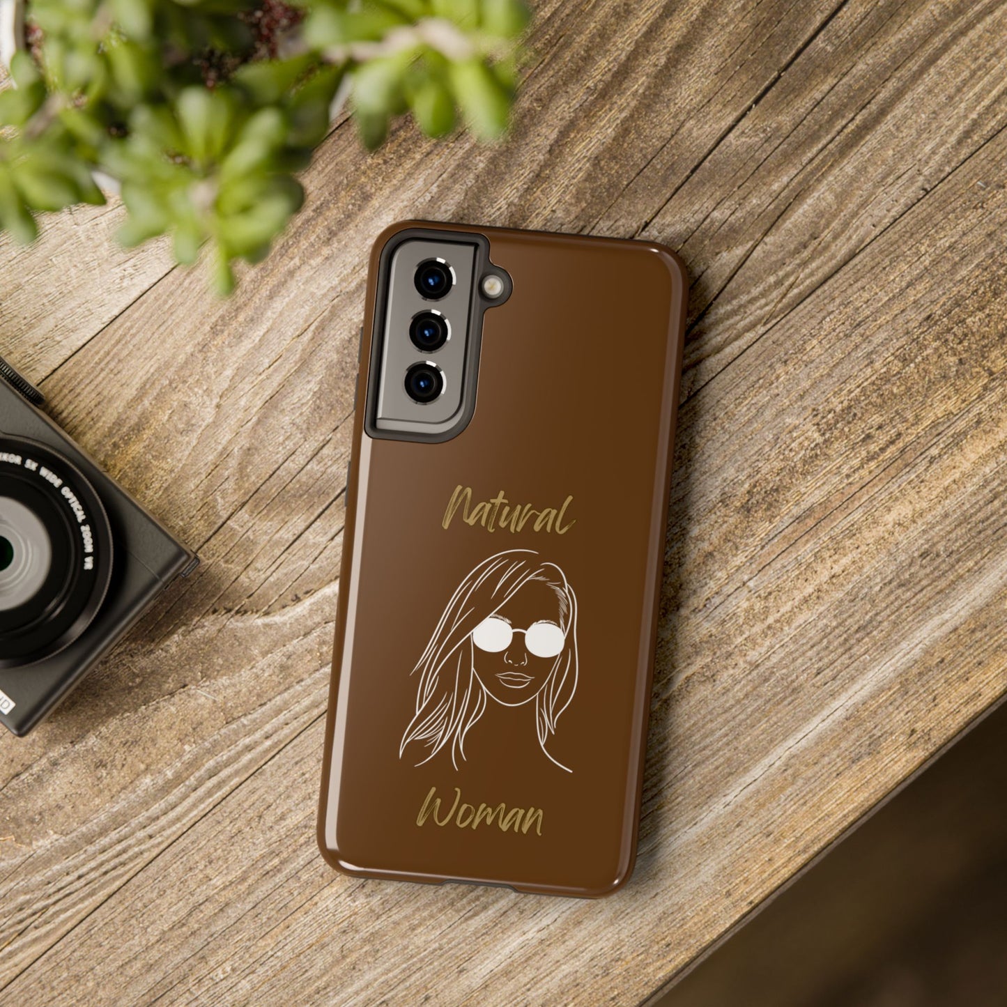 Natural Woman Shades (WL)Tough Phone Cases BROWN
