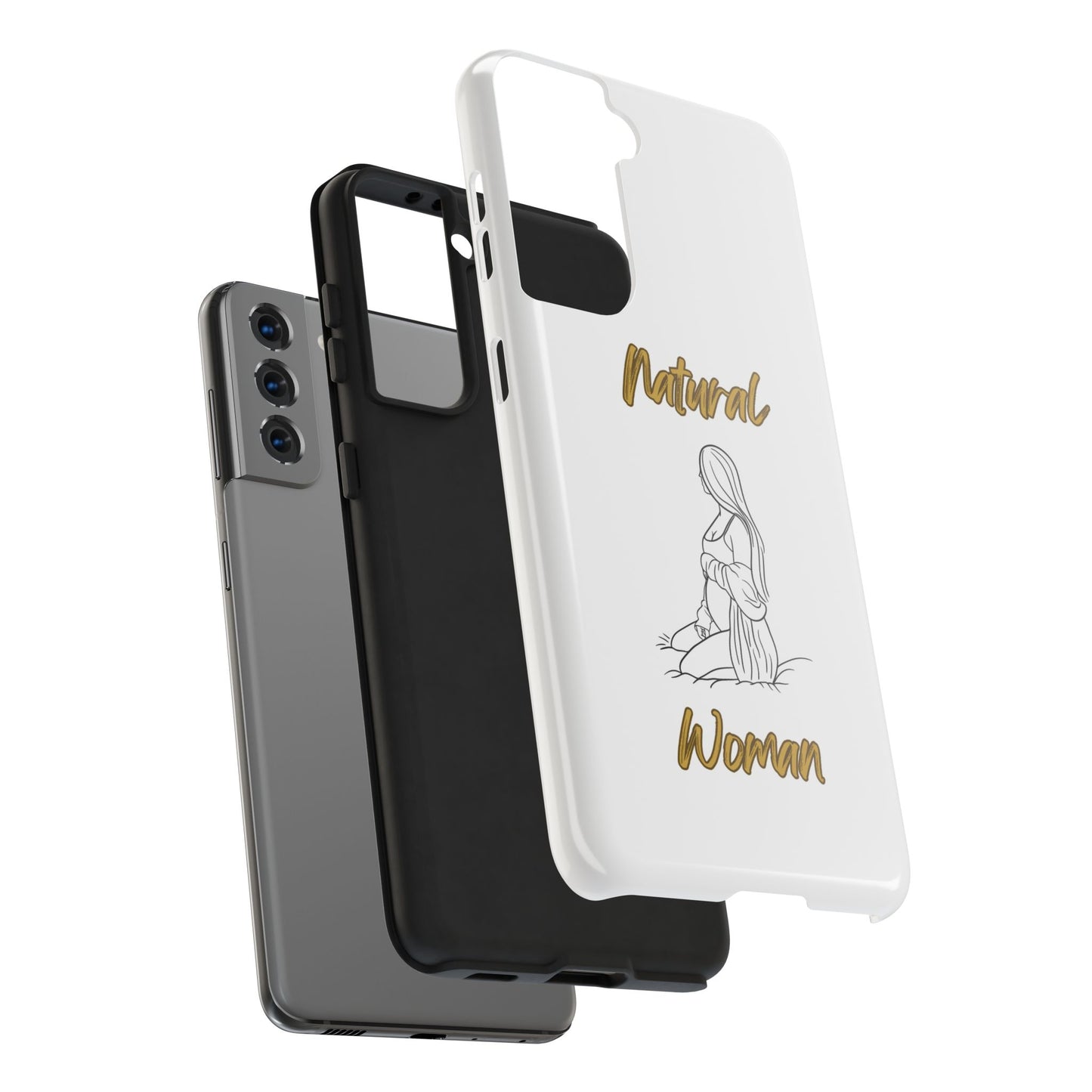 Natural Woman Expecting (BL)Tough Phone Cases WHITE