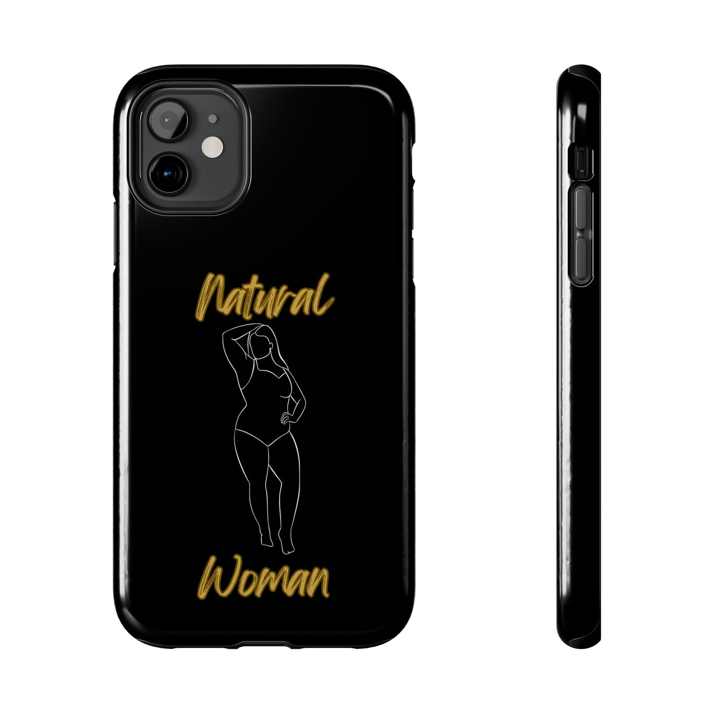 Natural Woman Looking Good (WL)Tough Phone Cases BLACK