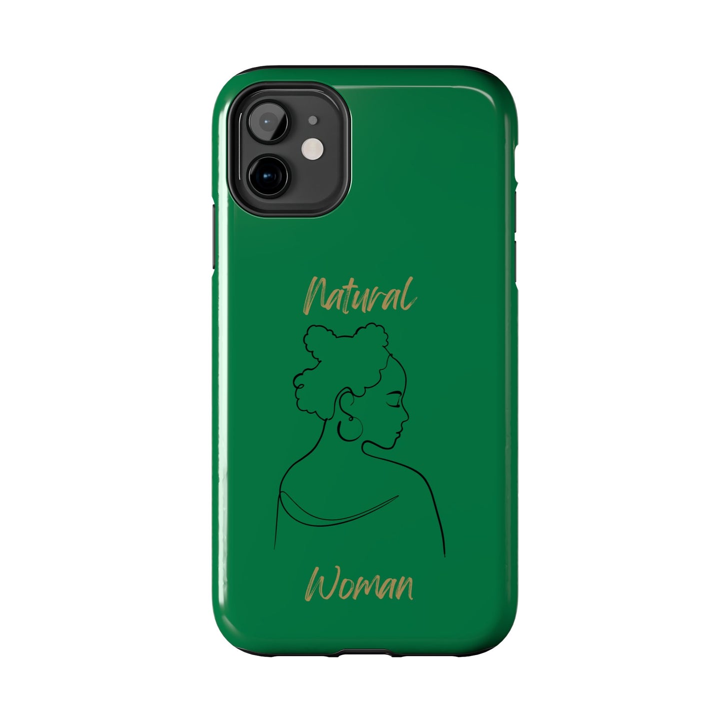 Natural Woman Twists (BL) Tough Phone Cases DARK GREEN