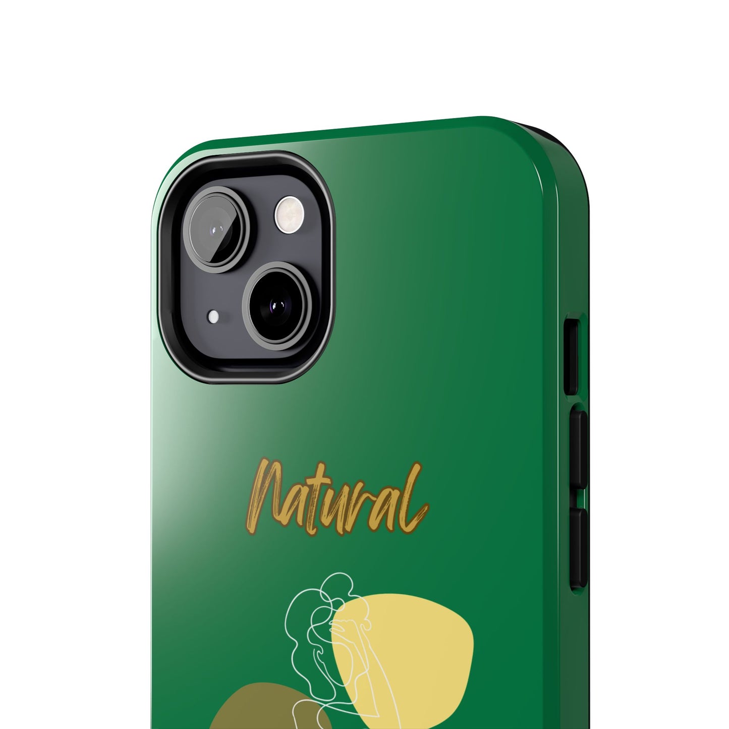Natural Woman Colorful Pose (WL)Tough Phone Cases DARK GREEN
