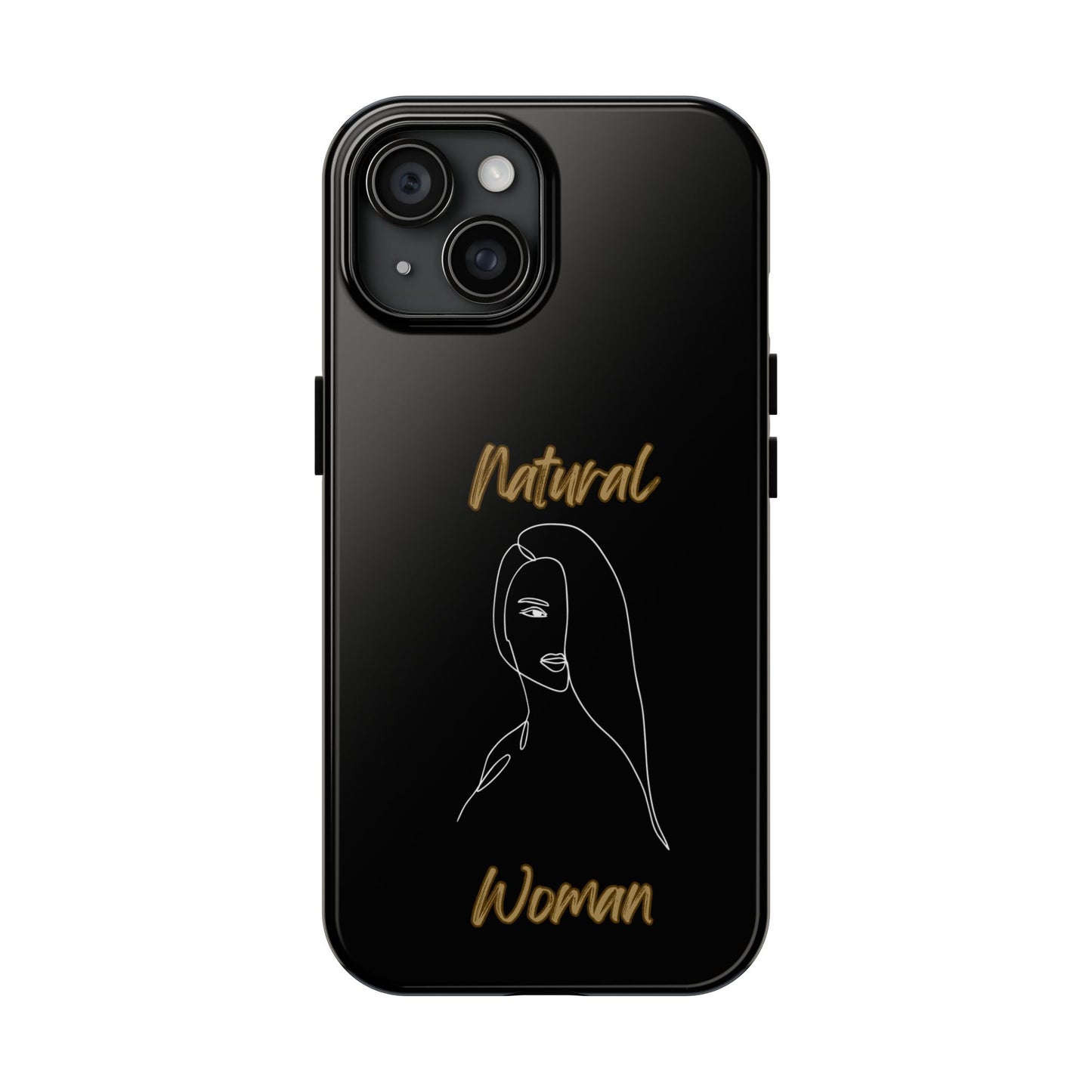 Natural Woman Covered Eye (WL)Tough Phone Cases BLACK