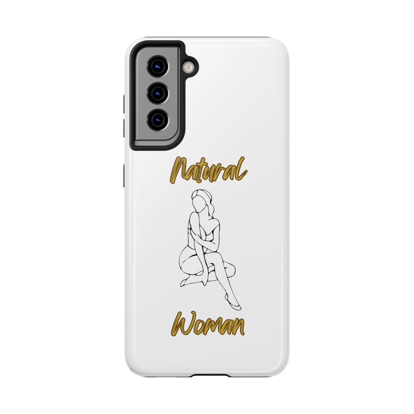 Natural Woman Shoulder Action (BL)Tough Phone Cases WHITE