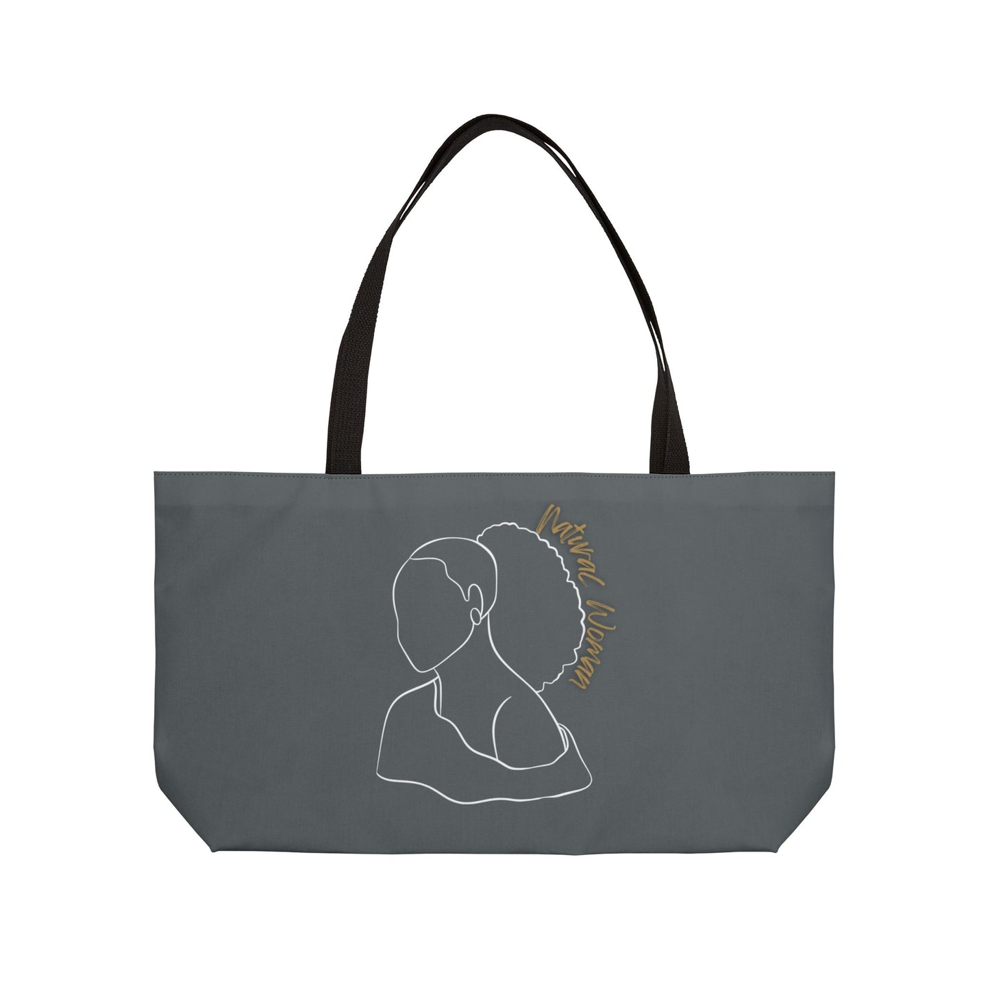 Natural Woman Behind Head (WL) Weekender Tote Bag DARK GREY
